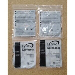 Zynex Medical Electrodes 2" Standard 4 Pack Flexible Reusable Self-Adhering New